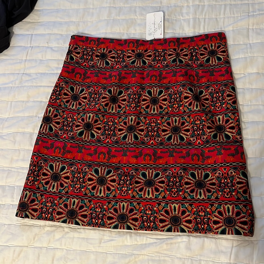 Molly Bracket Skirt | Red Floral | XL
